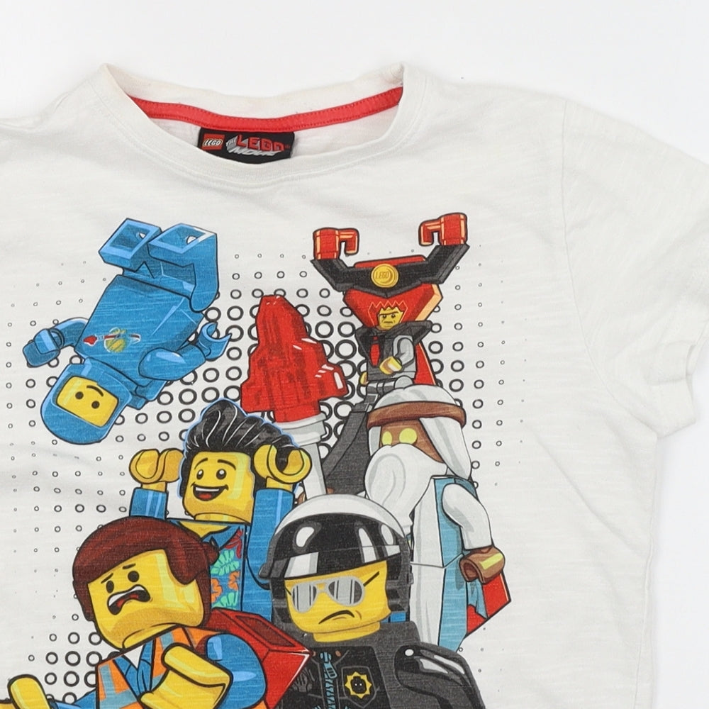LEGO Boys White   Basic T-Shirt Size 9 Years  - Lego Movie