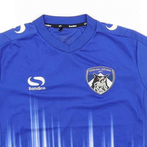 Sondico Boys Blue   Basic T-Shirt Size 9-10 Years  - Oldham Athletic AFC