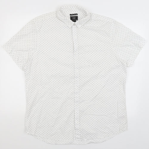 F&F Mens White    Button-Up Size XL