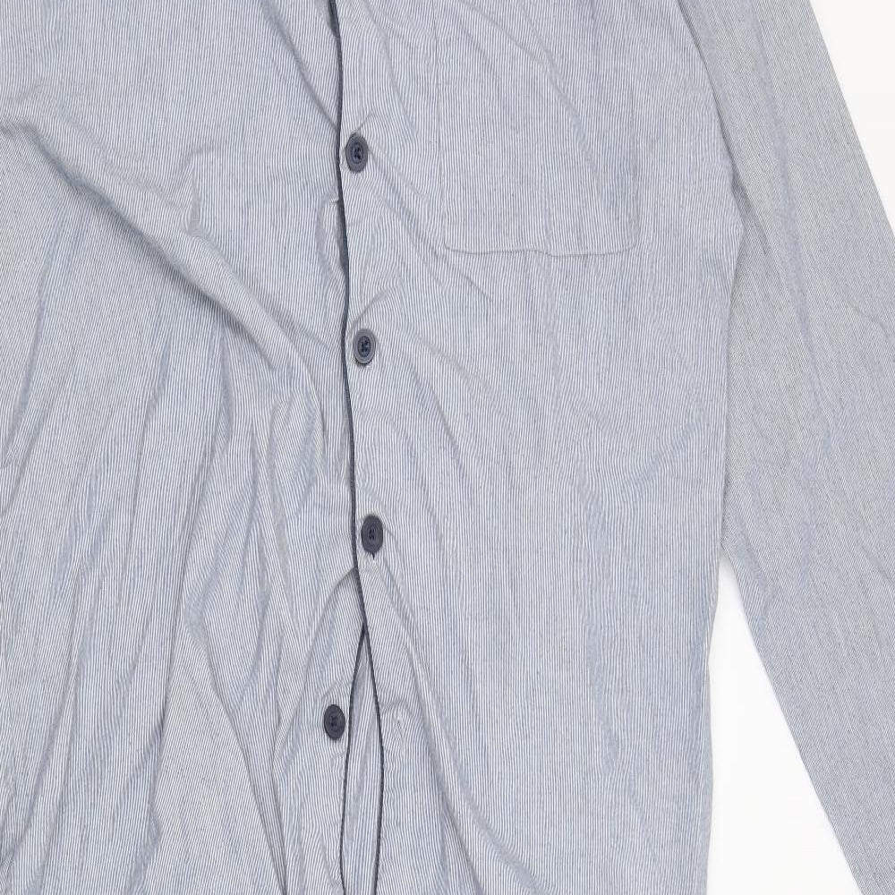 F&F Mens Blue Solid   Pyjama Set Size L