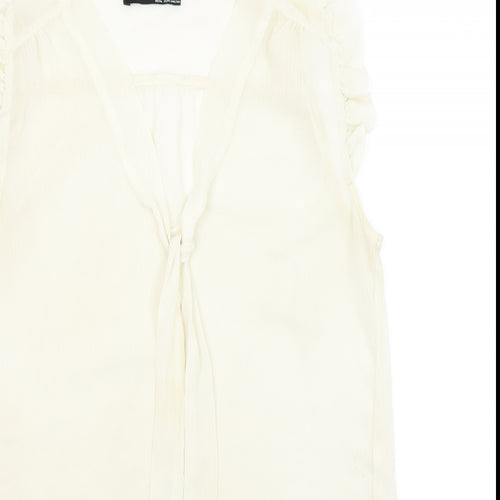 Atmosphere Womens Ivory   Basic Blouse Size 8