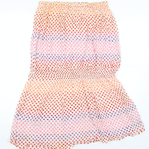 Topshop Womens Ivory Polka Dot  Bodycon  Size M
