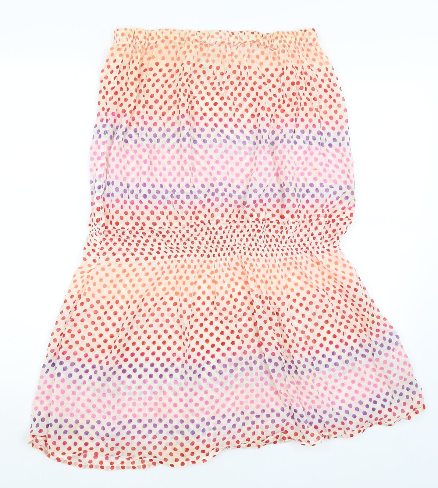 Topshop Womens Ivory Polka Dot  Bodycon  Size M