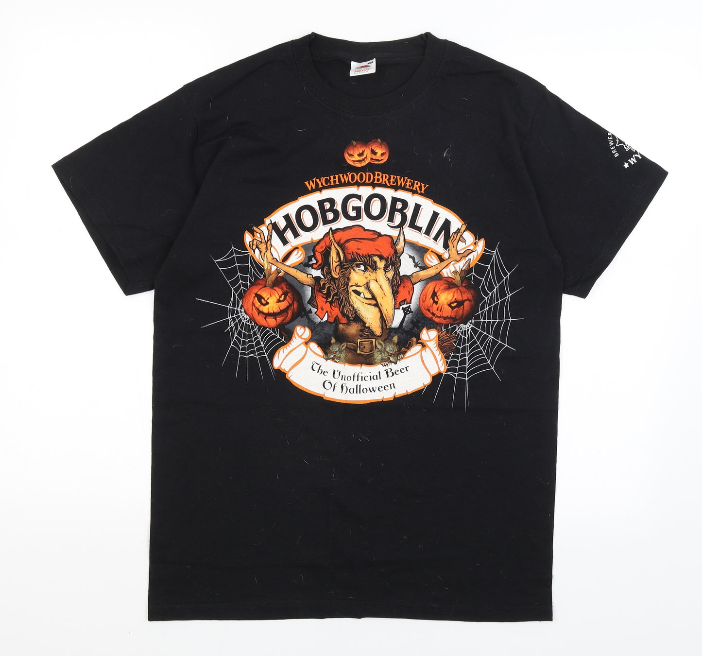 Fruit of the Loom Mens Black    T-Shirt Size M  - Hobgoblin