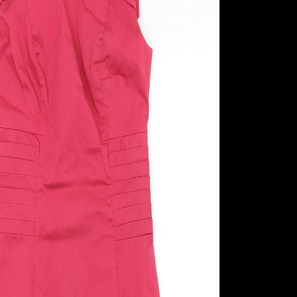 Warehouse Womens Pink   Pencil Dress  Size 10