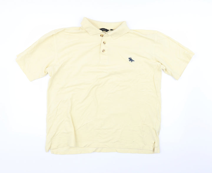 Cutting Edge Mens Yellow Polo Size L