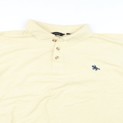Cutting Edge Mens Yellow    Polo Size L