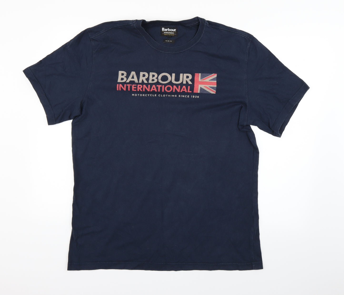 Barbour Mens Blue    T-Shirt Size 2XL