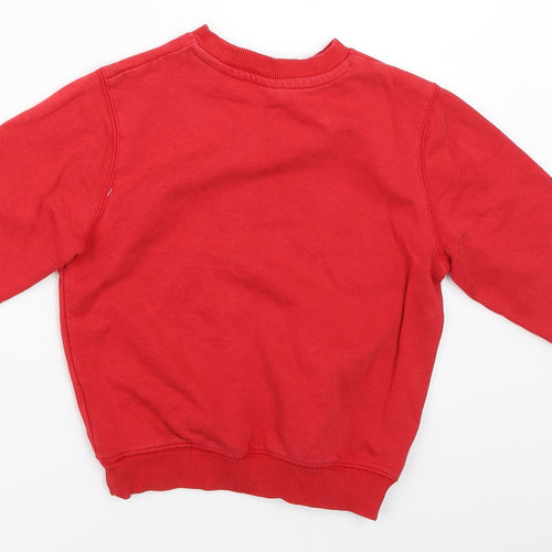 TU Boys Red   Pullover Jumper Size 4 Years