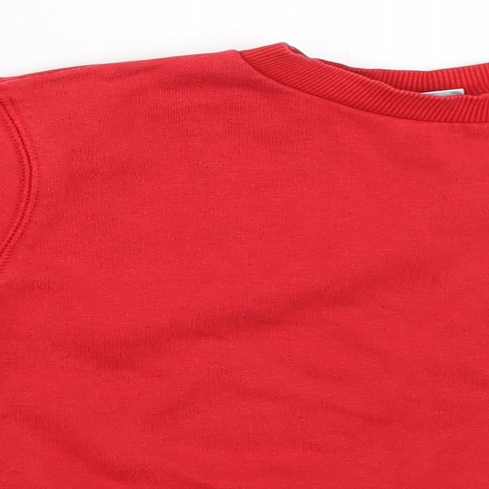 TU Boys Red   Pullover Jumper Size 4 Years