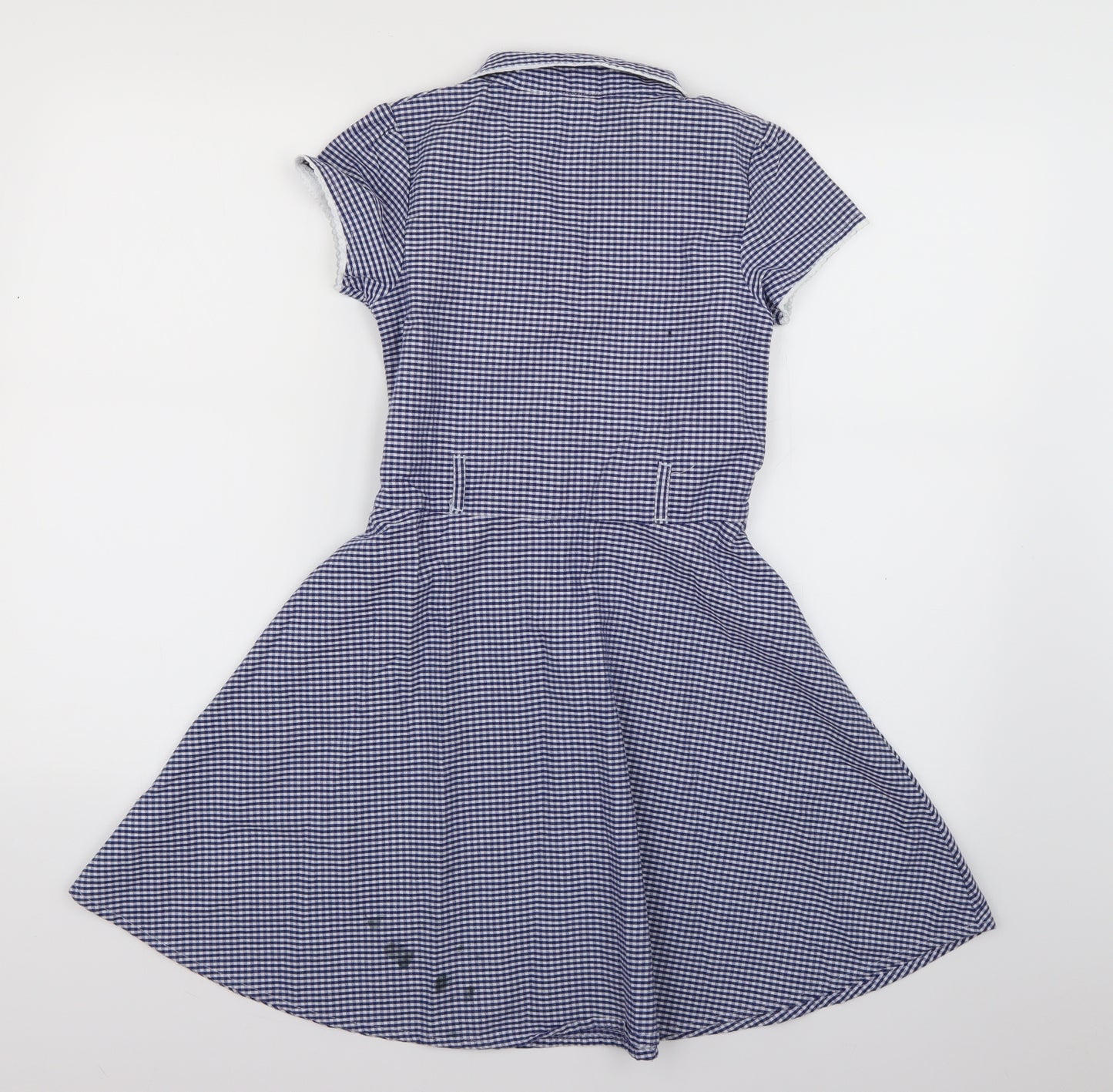 TU Girls Blue Plaid  Fit & Flare  Size 10 Years