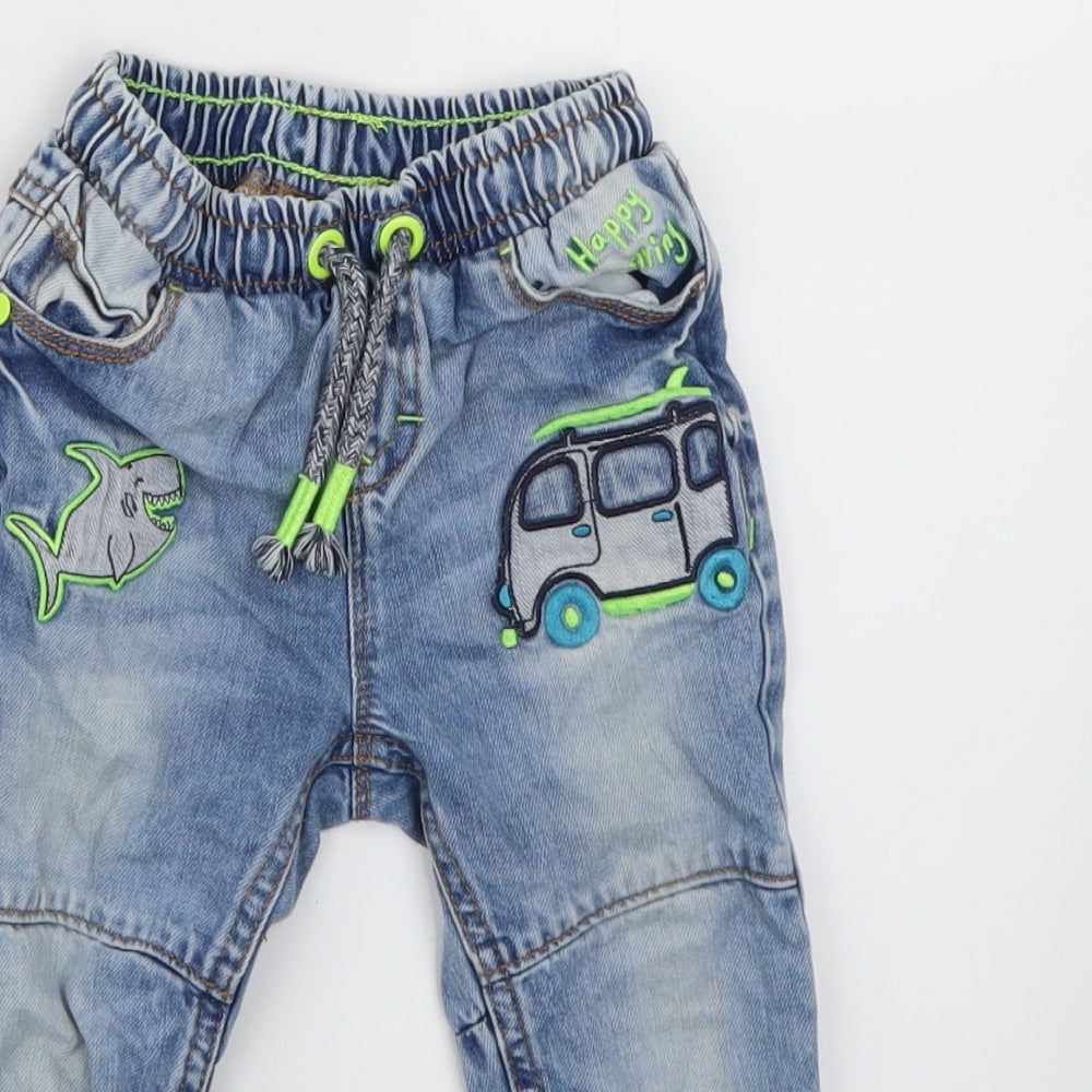 George Boys Blue  Denim  Jeans Size 12-18 Months