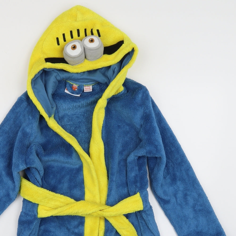 Despicable Me Boys Blue    Robe Size 6-7 Years