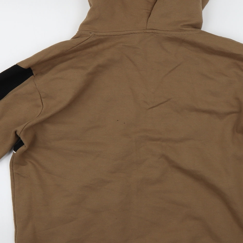 pep&co Mens Brown   Vest Hoodie Size M