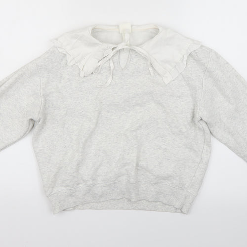 H&M Womens Grey   Henley Jumper Size XS
