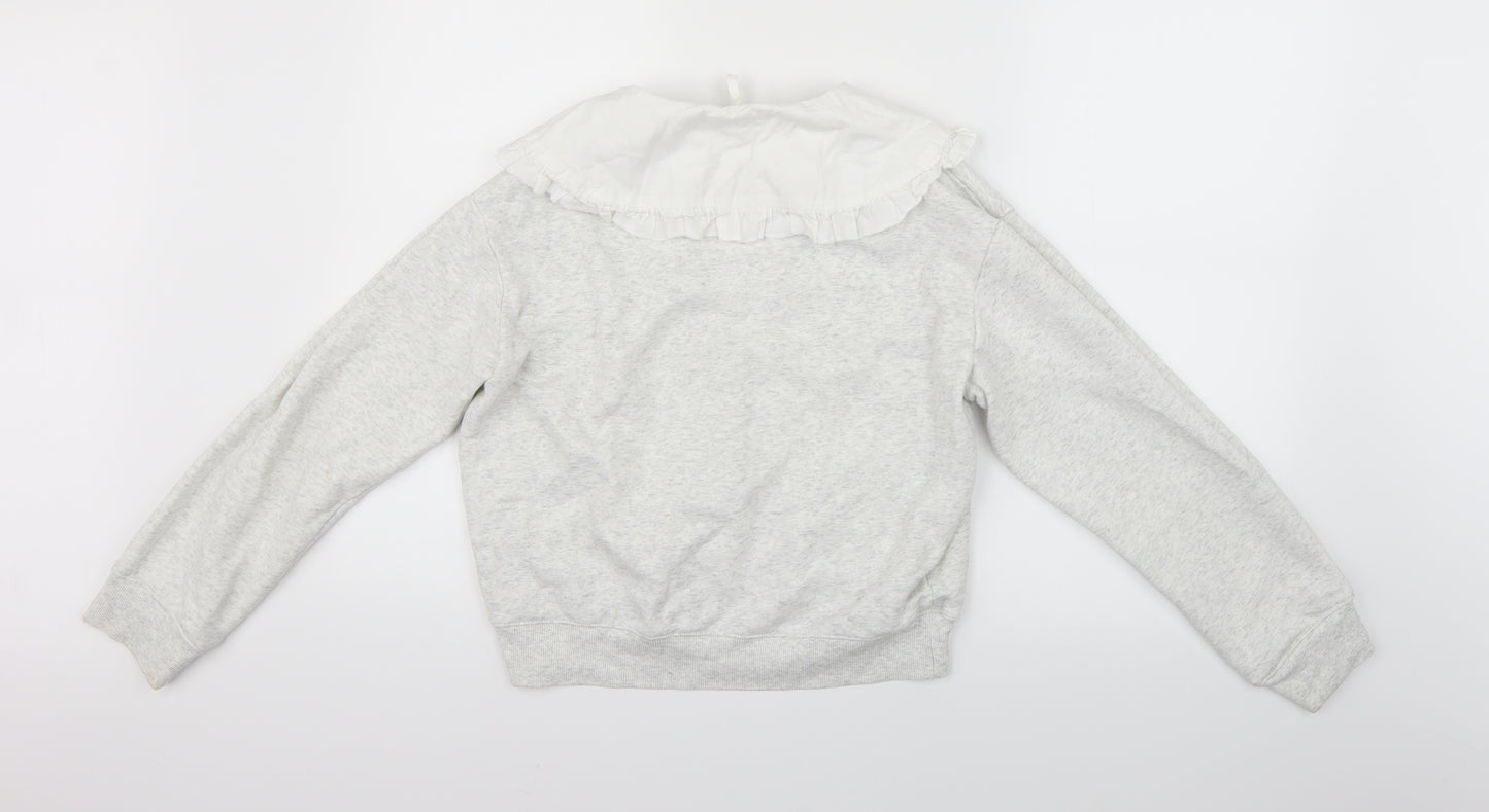 H&M Womens Grey   Henley Jumper Size XS
