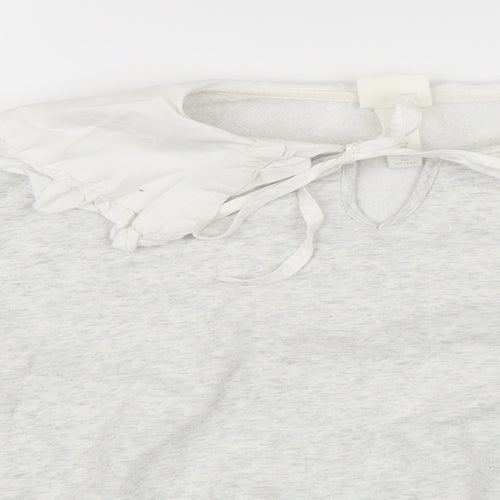H&M Womens Grey   Henley Jumper Size XS