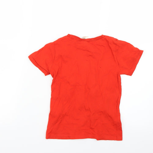 DECATHLON Boys Orange   Basic T-Shirt Size 5 Years