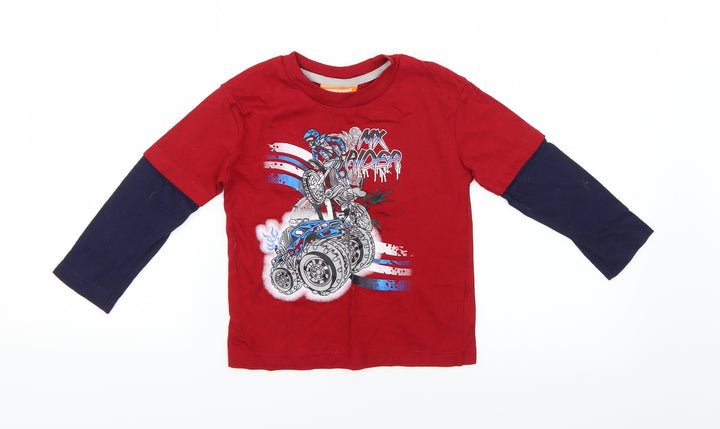 duck & dodge Boys Red   Basic Casual Size 4 Years
