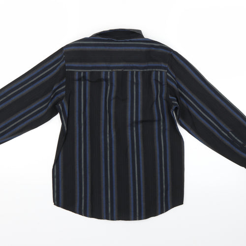 Point Zero Boys Black Striped  Basic Button-Up Size 6 Years