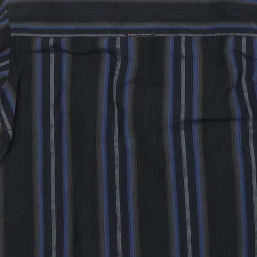 Point Zero Boys Black Striped  Basic Button-Up Size 6 Years