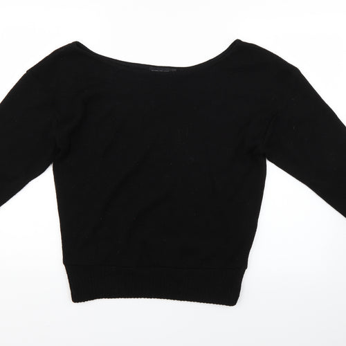 PRETTYLITTLETHING Womens Black   Pullover Jumper Size S