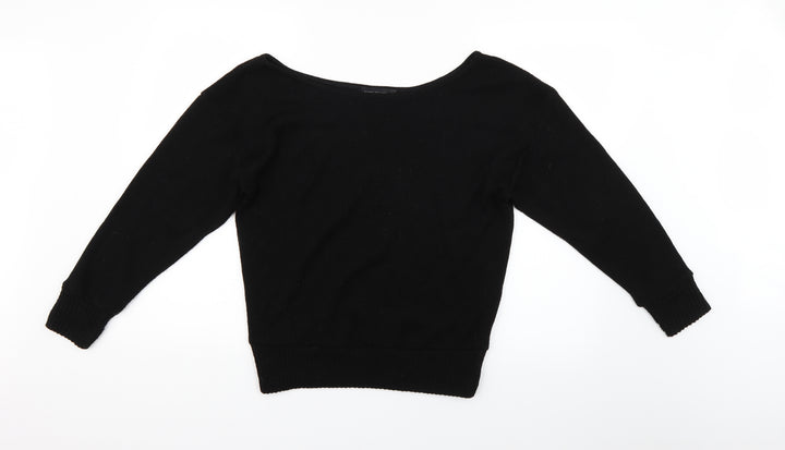 PRETTYLITTLETHING Womens Black   Pullover Jumper Size S