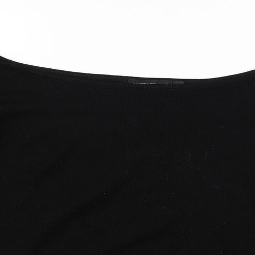 PRETTYLITTLETHING Womens Black   Pullover Jumper Size S