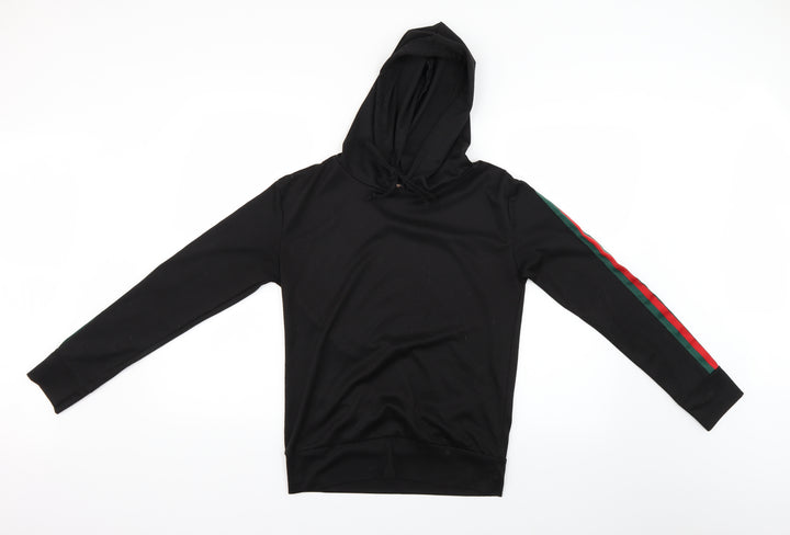 Misspap Womens Black Pullover Hoodie Size M