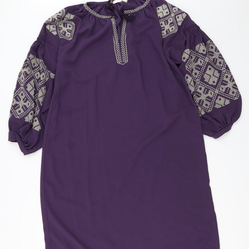 Jasmina Paris Womens Purple   Shift  Size M