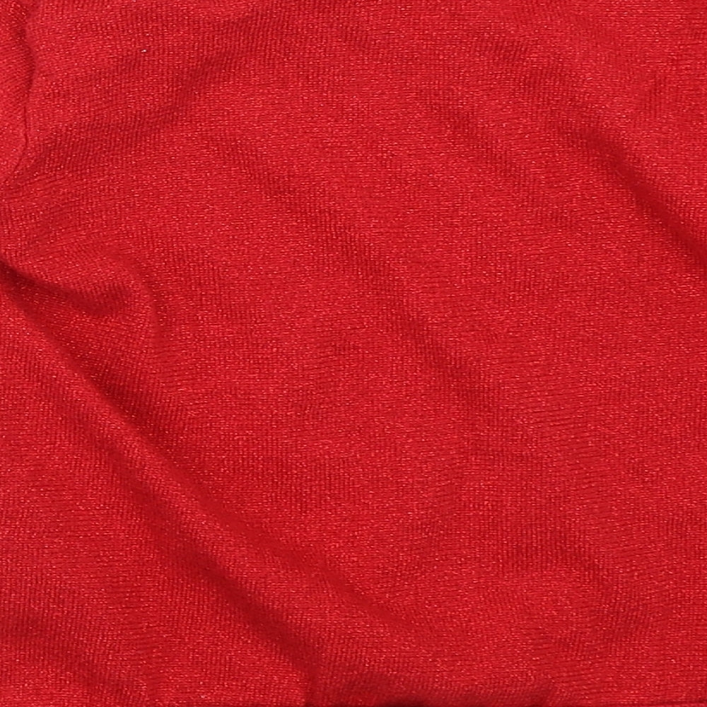 H&M Girls Red   Pullover Jumper Size 5-6 Years