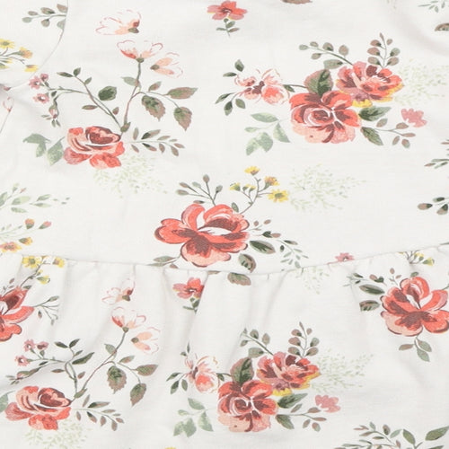 George Girls Ivory Floral  Fit & Flare  Size 2-3 Years