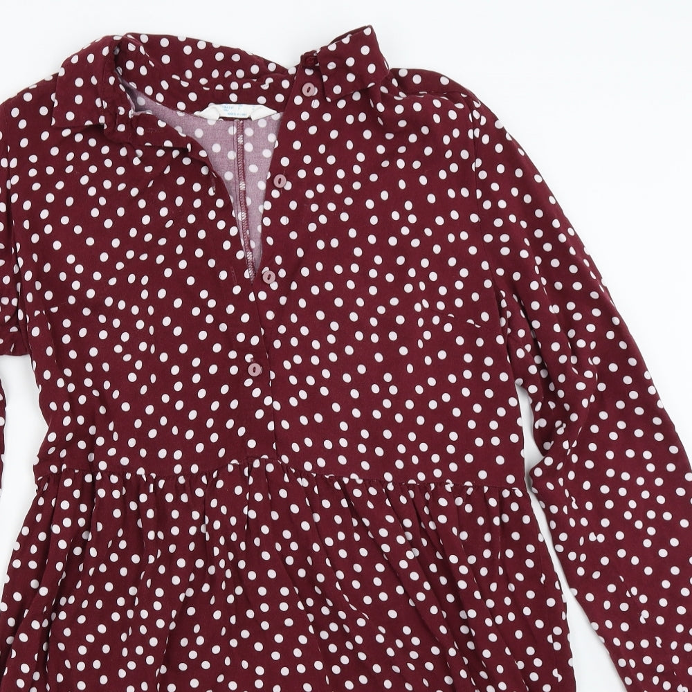 Primark Womens Purple Polka Dot  Fit & Flare  Size 14