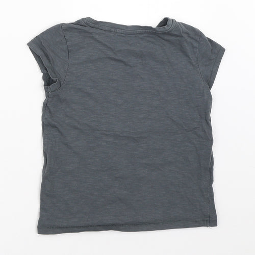 NEXT Girls Grey   Basic T-Shirt Size 5 Years