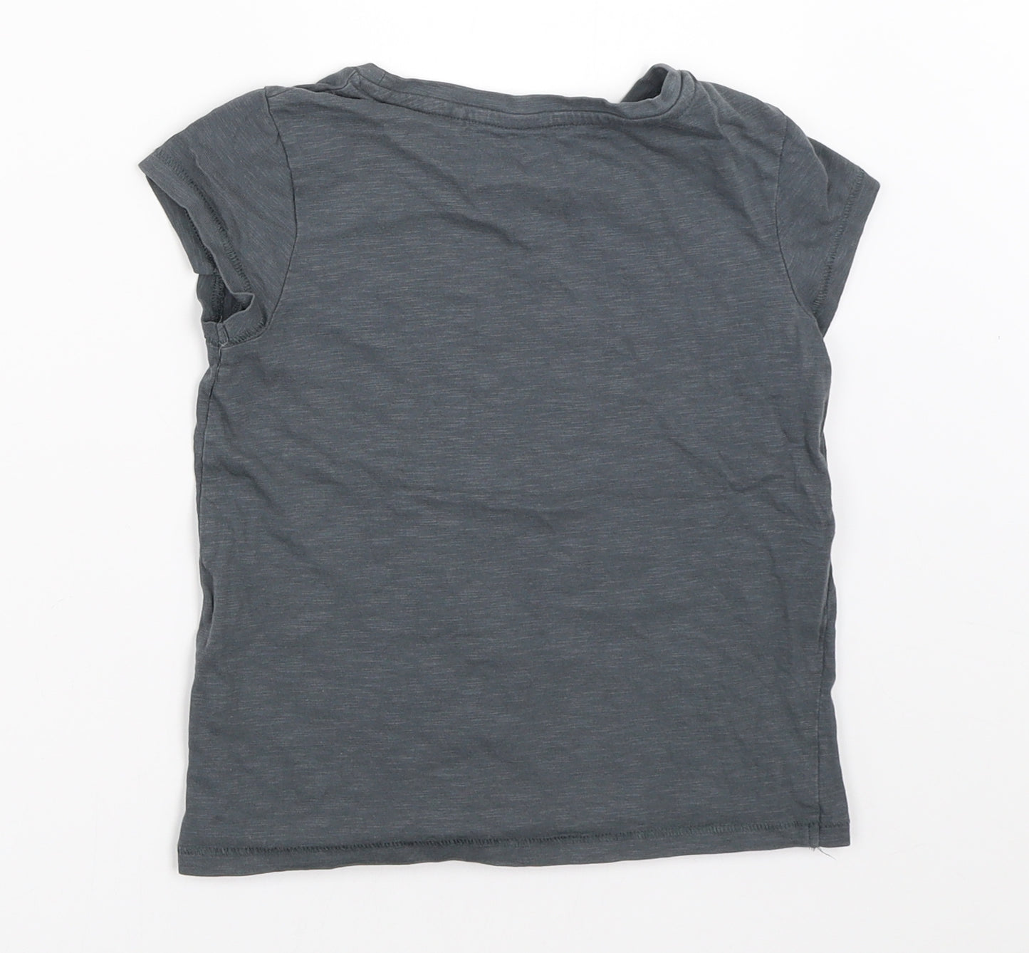 NEXT Girls Grey   Basic T-Shirt Size 5 Years