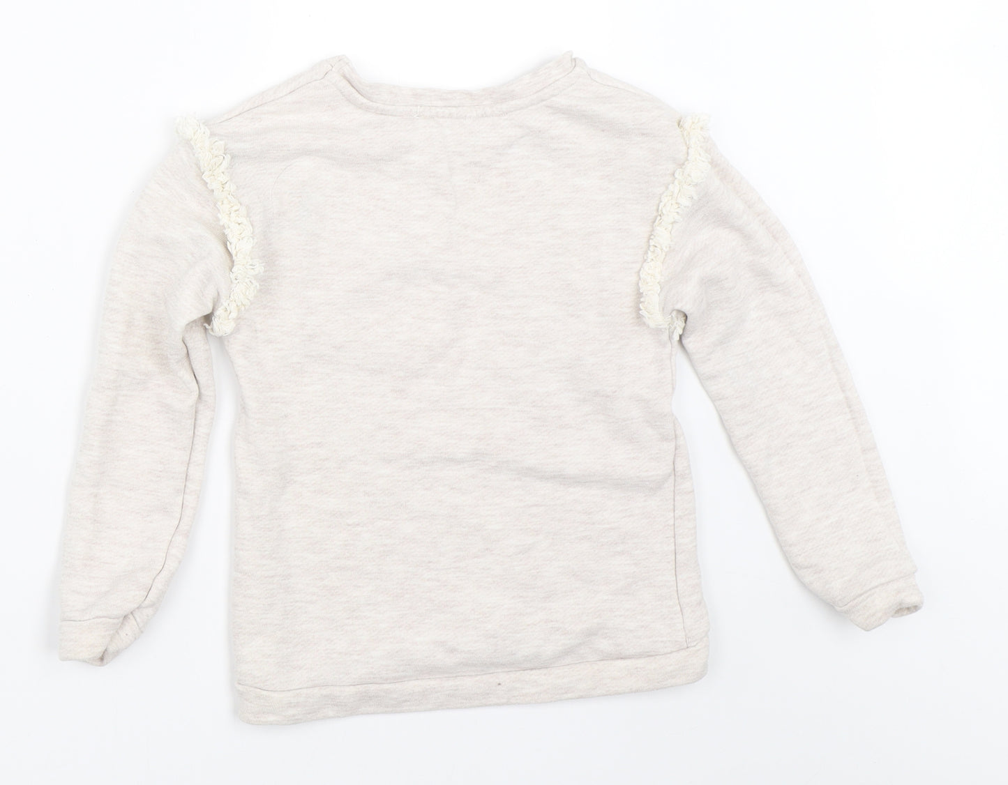 Nutmeg Girls Beige   Pullover Sweatshirt Size 6-7 Years