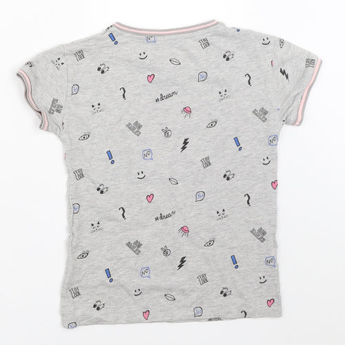 NEXT Girls Grey   Basic T-Shirt Size 9 Years