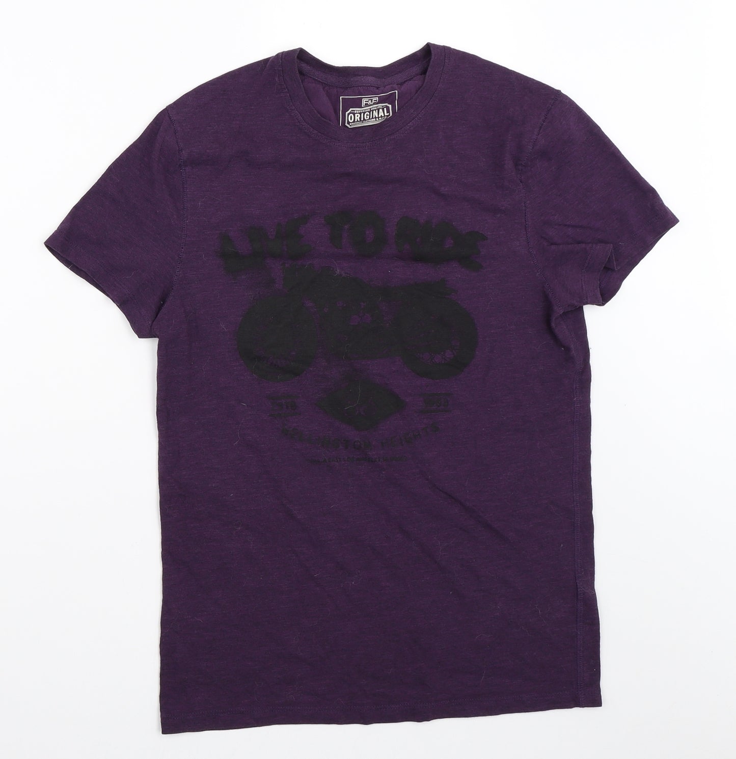 F&F Mens Purple    T-Shirt Size XS