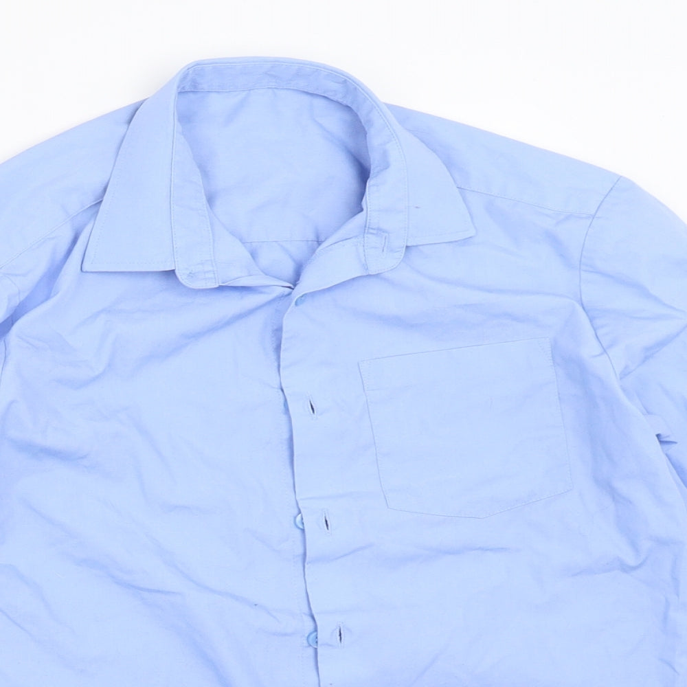 George Boys Blue   Basic Button-Up Size 11-12 Years