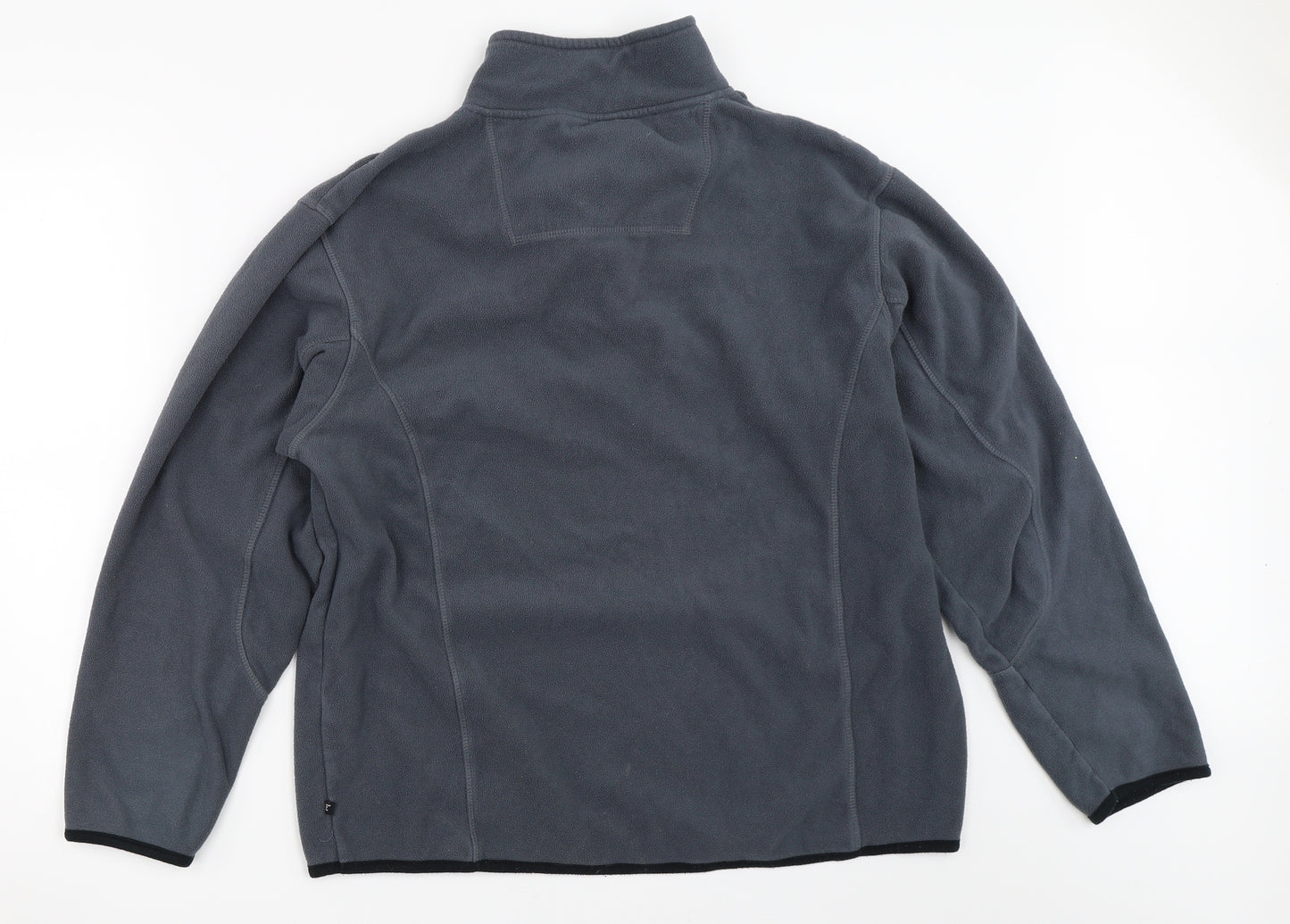 Cedar Wood State Mens Grey  Fleece Henley Sweatshirt Size M