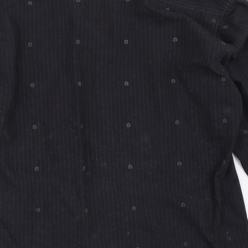 Fashion Union Mens Black    Button-Up Size M