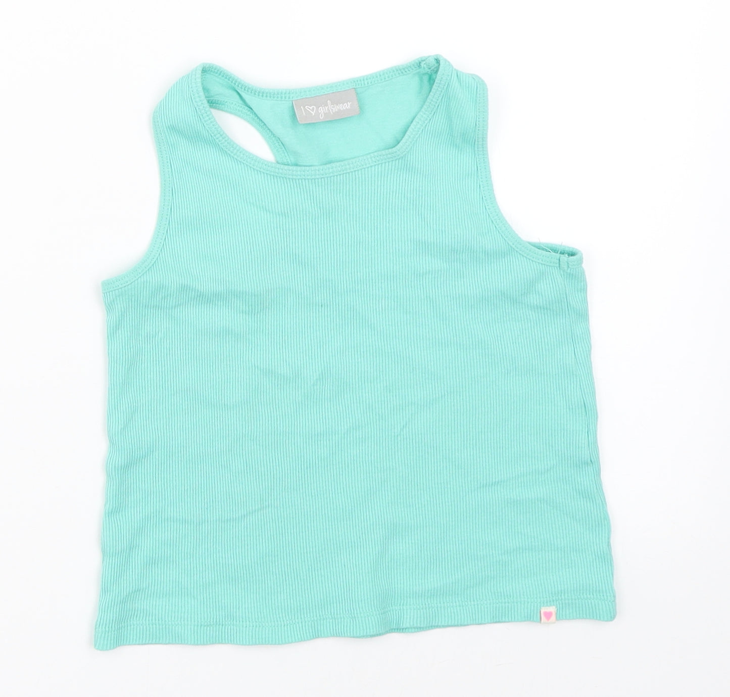 Matalan Girls Blue   Basic Tank Size 7 Years