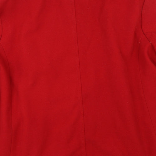 Preworn Womens Red   Overcoat Coat Size 26