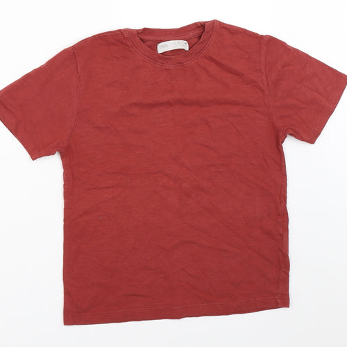 Zara Boys Orange   Basic T-Shirt Size 8 Years