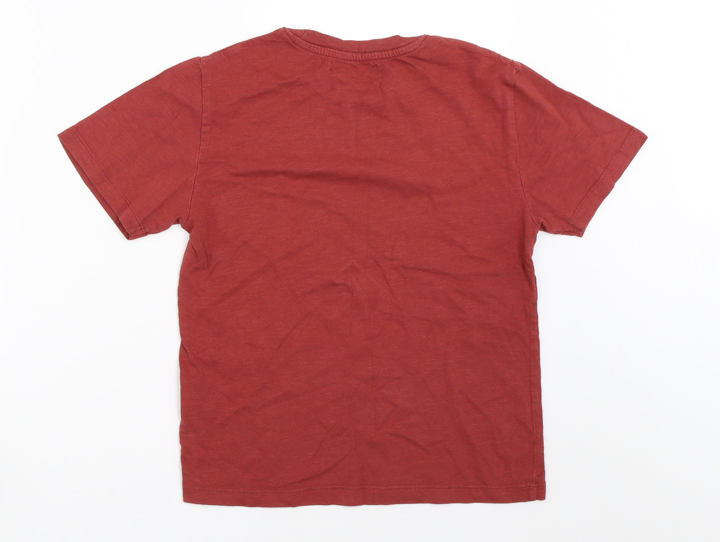 Zara Boys Orange   Basic T-Shirt Size 8 Years