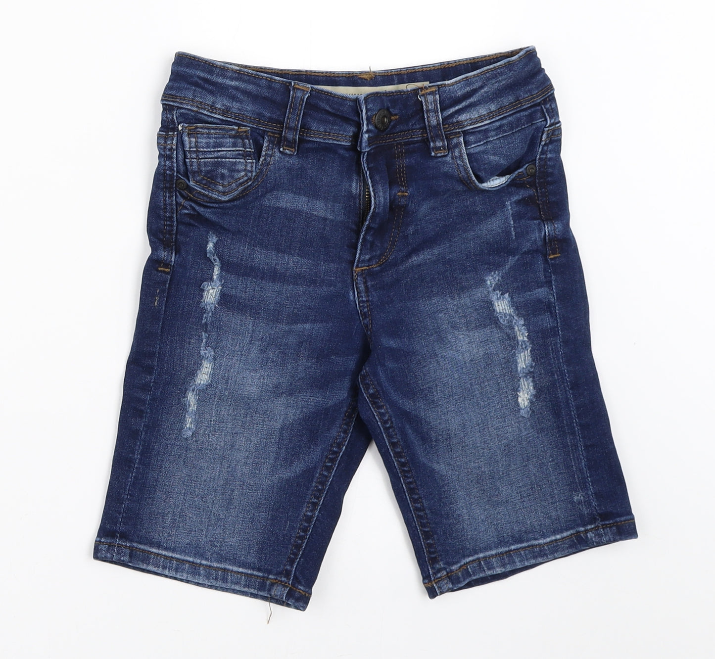 Primark Boys Blue  Denim Bermuda Shorts Size 7-8 Years