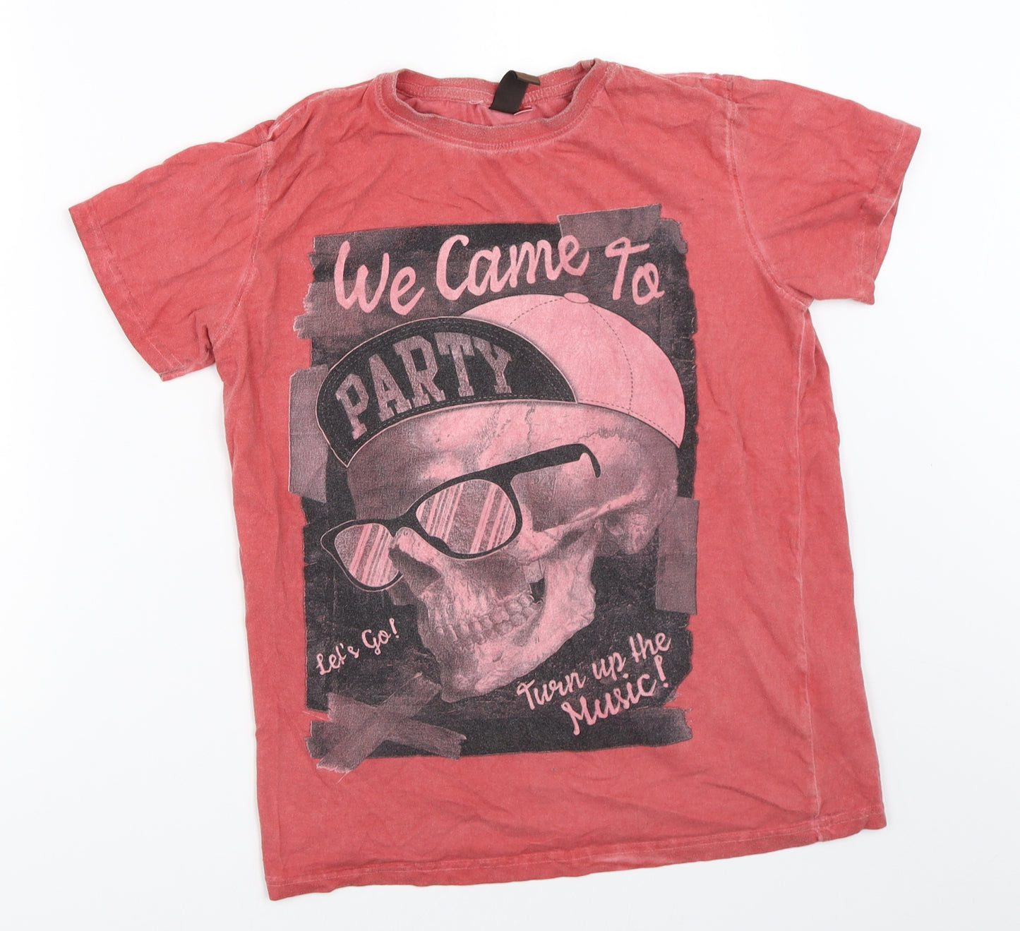 Urban Outlaws Boys Red   Basic T-Shirt Size 13-14 Years