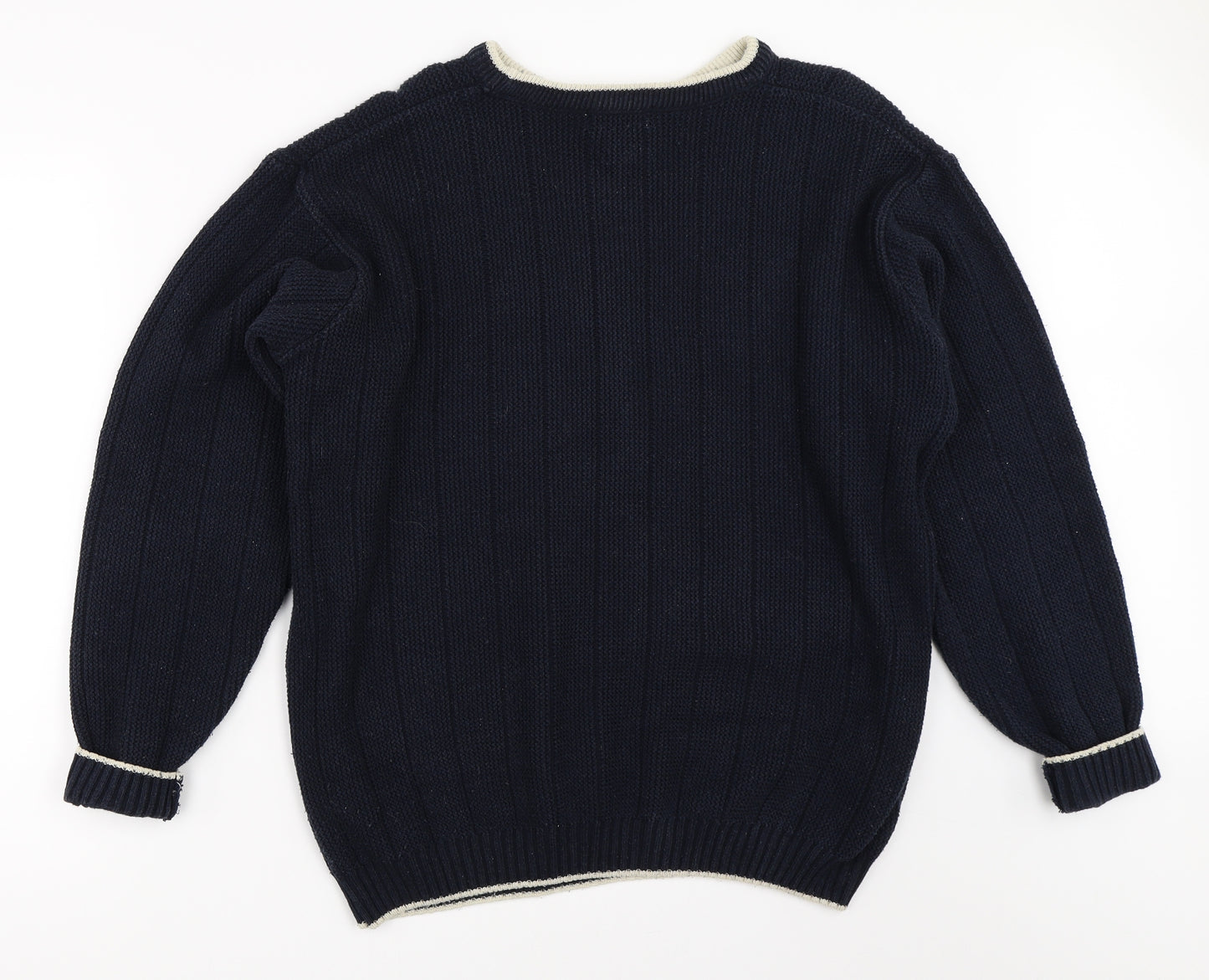 Fred Perry Mens Blue   Pullover Jumper Size M
