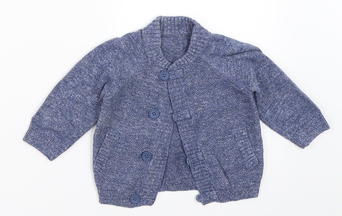 Matalan Boys Blue   Cardigan Jumper Size 0-3 Months