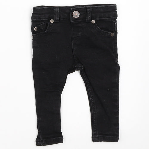 River Island Boys Black  Denim Capri Jeans Size 3-6 Months
